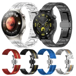 Stainless Steel Strap For HUAWEI WATCH GT 4 46mm WATCH 4 Pro 3Pro GT3 GT2 Pro GT2E Band Men Metal Watchband Replacement Bracelet