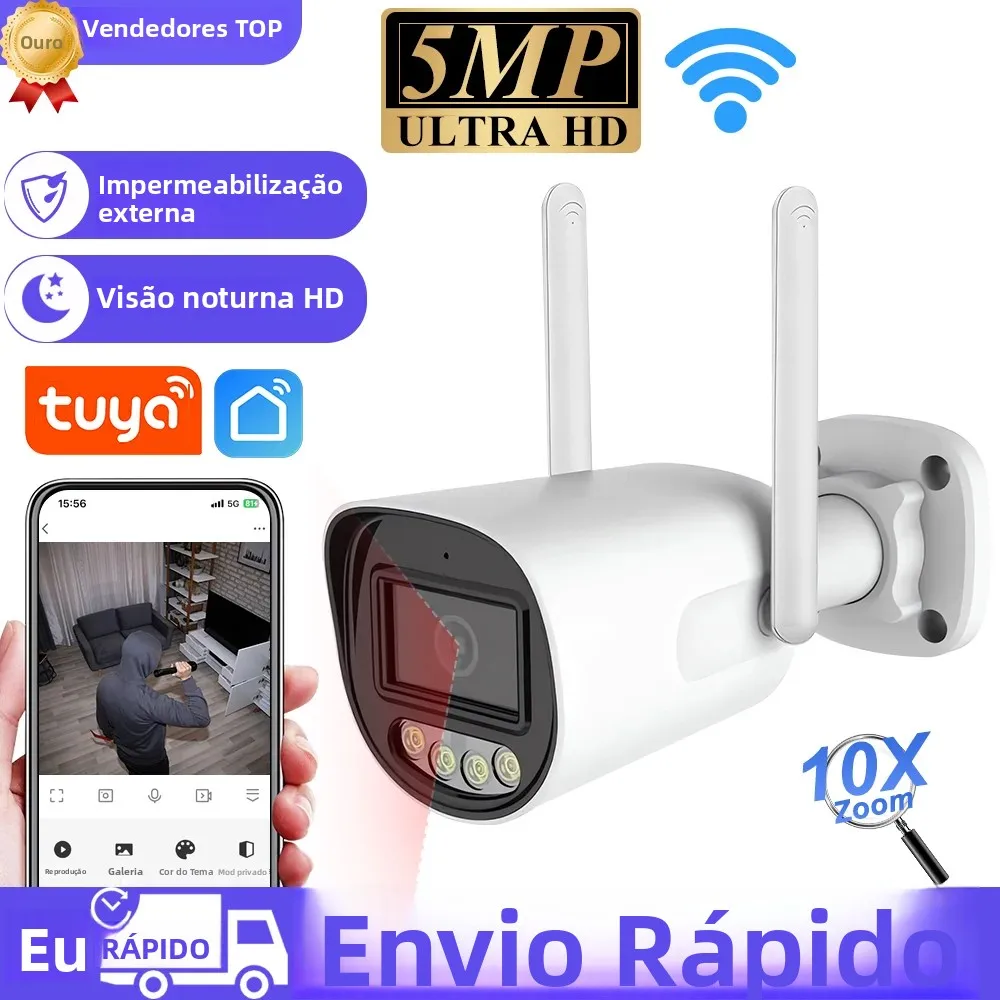 tuya-ip-wifi-カメラ屋外-5mp-セキュリティカメラワイヤレスビデオ監視-wi-fi-バレット-cctv-hd-セキュリティ保護カメラ