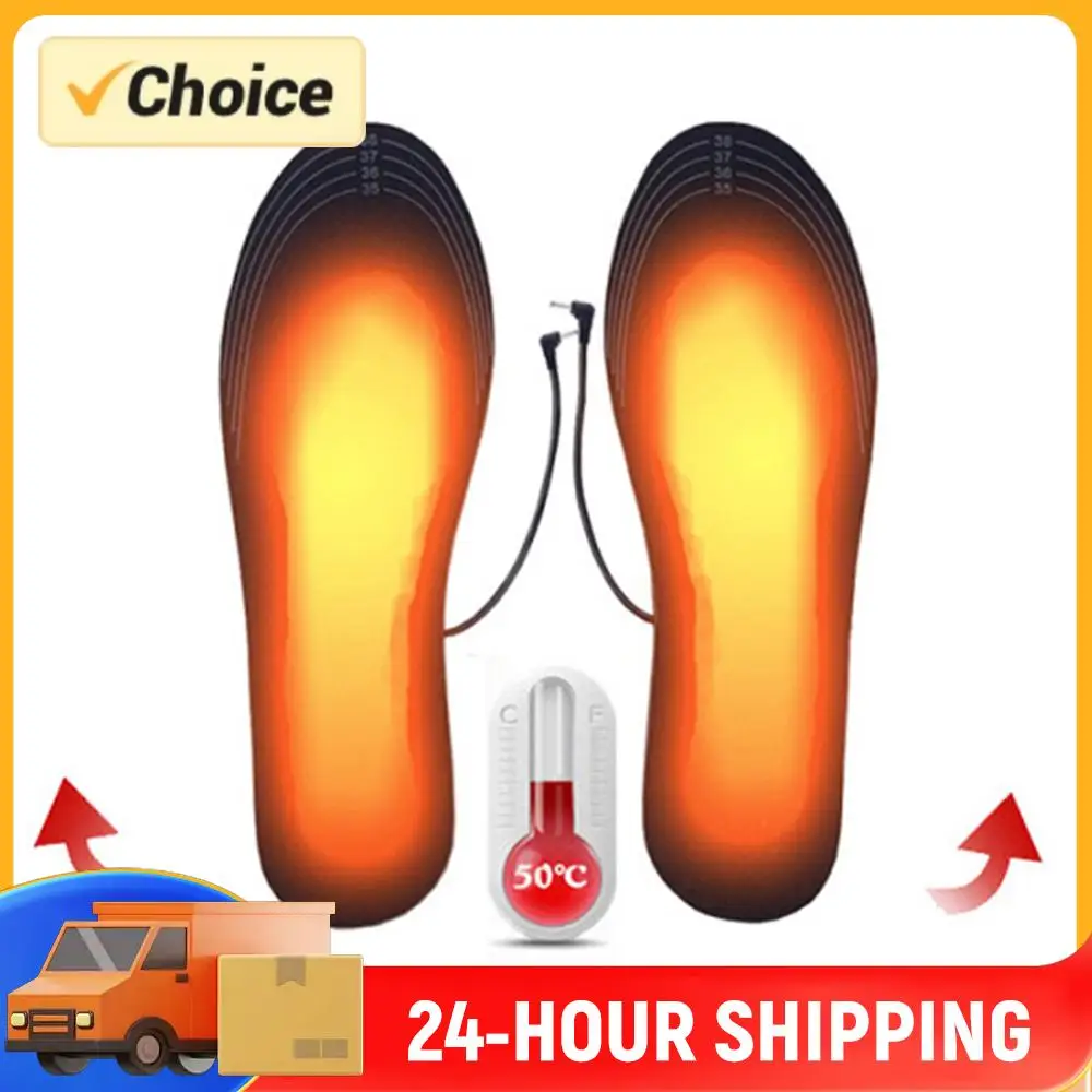 Unisex Thermal Insoles Washable Sports Heating Insoles Adjustable Temperature Multifunctional for Winter Fishing Hiking Camping