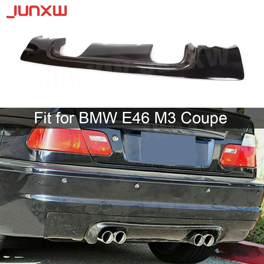 

Carbon Fiber Car Rear Bumper Lip Diffuser Spoiler for BMW E46 M3 Coupe 2000 - 2006 FRP Rear Bumper Protection Guard Body Kits
