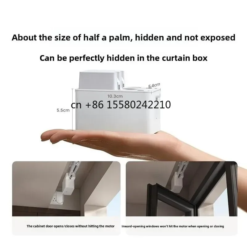 2026 hot 1.2N.m DIY Assembly WiFi Mini Hidden Smart Electric Curtain Motor Track Set G10 Within 3 Meters for App