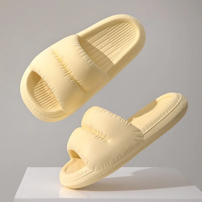 

EVA thick-soled Slippers women's Summer Outdoor Home Bathroom Bathing Cool Slippers soft-soled Bread Slippers