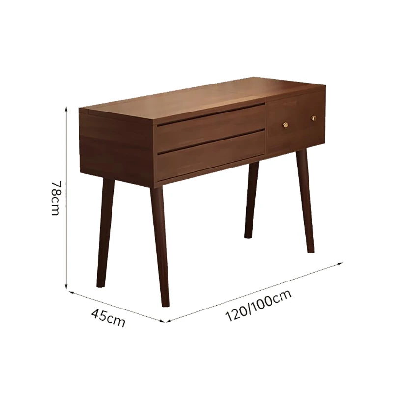 Bureau de vanité élégant multifonctionnel avec miroir pour chambre à coucher, Table de vanité Vintage moderne, meubles de Coiffeuse au Design français