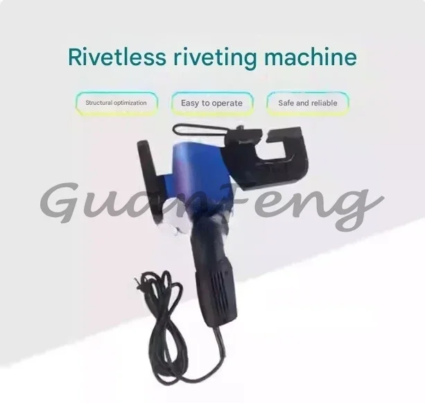 Electric Sheet Metal Connection Press Automatic TDC Duct Riveter Stainless Steel Pipe Riveting Tool
