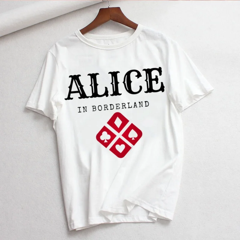 Alice In Borderland Usagi Arisu Kuina Chishiya Women T Shirt Casual Funny Tshirts Kawaii Tees Top Hipster Female Harajuku Short