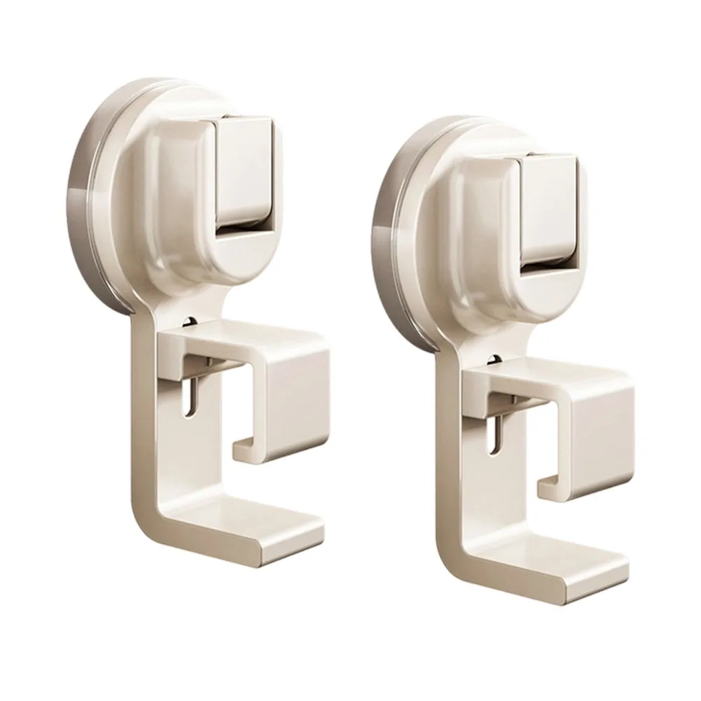 Suction Cup Hook for Washbasin Storage in Bathroom or Shower Aluminum Alloy Frame with Rotatable Joint for Surface Adaptation