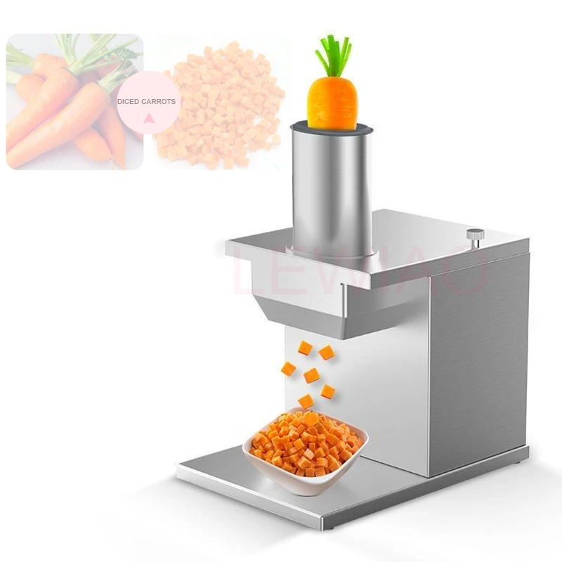 8mm 10mm Vegetable Cube Cutting Machine Carrot Radish Potato Cube Dicing Cutter Electric Potato Tabletop Dicer Maker