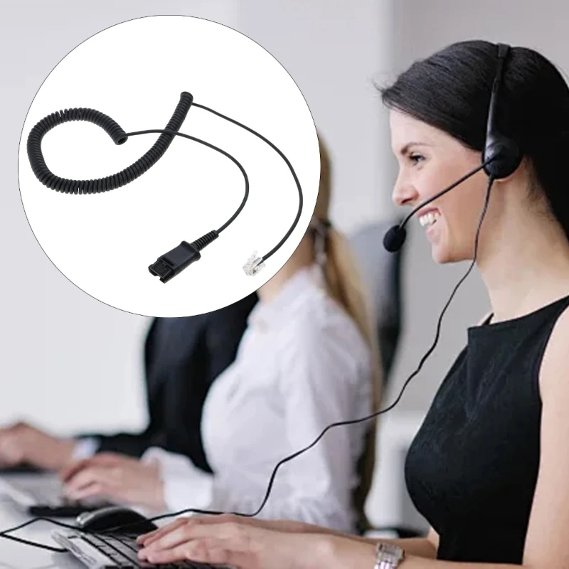 

Phone Headsets Quick Disconnects Cable for QD Headsets to J100, 1600 Enhances Communication Experience