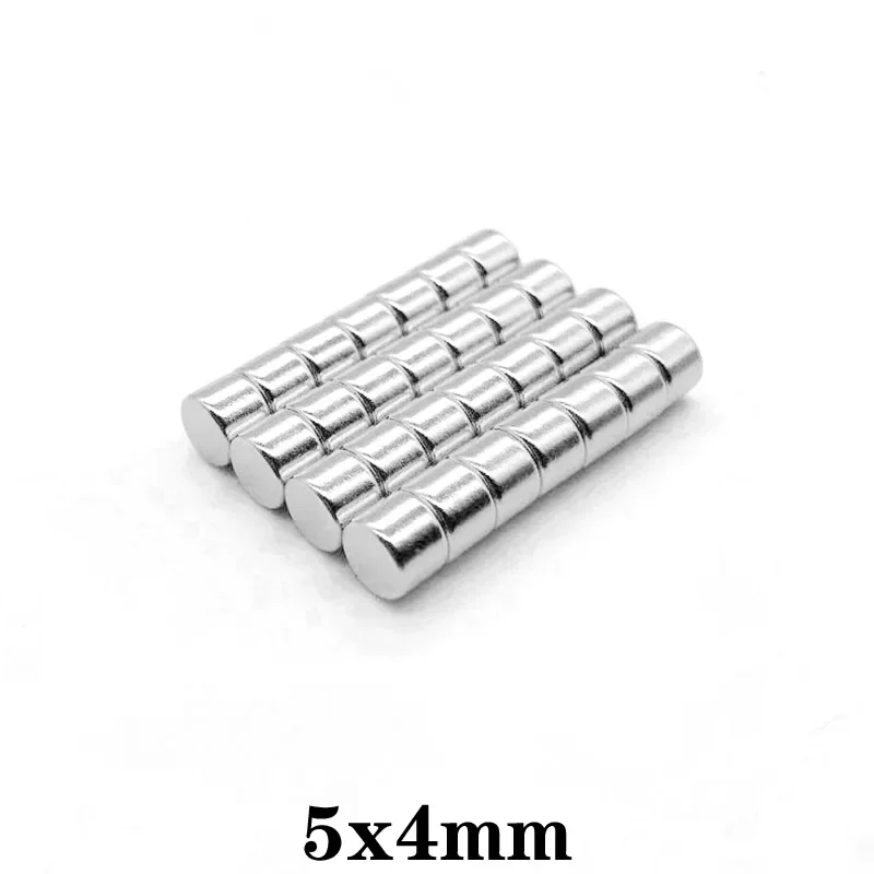 30~800pcs 5X4 mm Permanent NdFeB Strong Powerful Magnetic Mini Small magnet N35 Round Magnets 5x4mm Neodymium Magnet Dia 5*4 mm