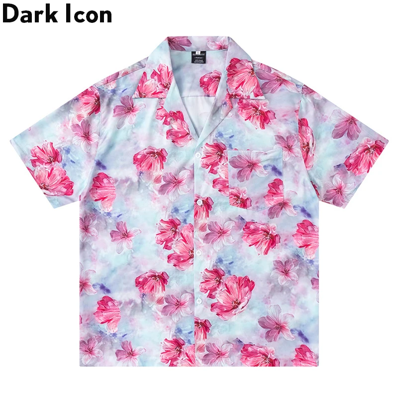 

Dark Icon Floral Hawaii Shirts Men Women Street Shirt