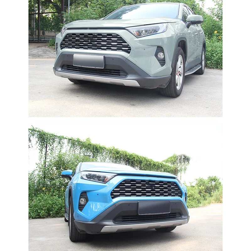 54PCS Stainless Steel 3D Front Grille Sticker Trim For Toyota Rav 4 Rav4 2019 2020 2021 Car Styling