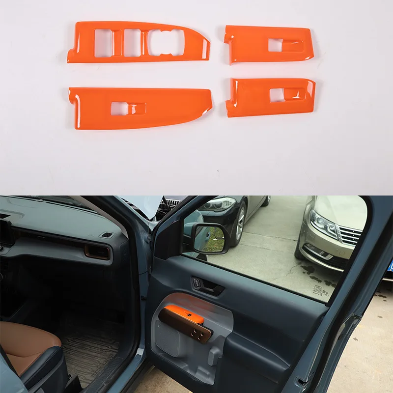 

Glass Lift Frame ABS Orange For 22 Ford Maverick