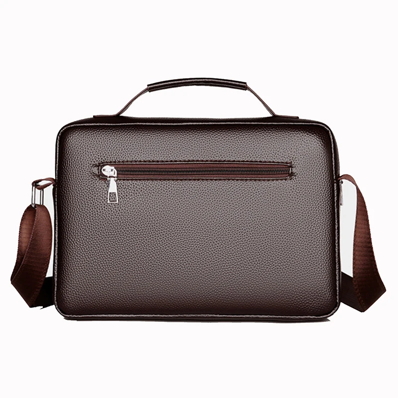 Men Cross body Messenger Bag Handbag Business Briefcases Laptop Retro Office PU Leather Male Top Handle One Shoulder Bag