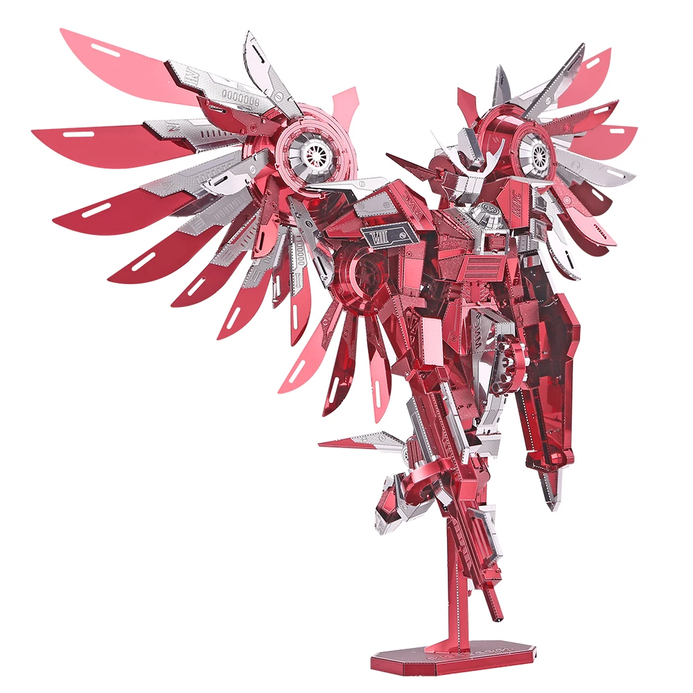 Piececool 3D Puzzles for Adult Thundering Wings Metal Model Kit DIY Mecha Assembly Jigsaw for Adult Brain Teaser Home Decoration