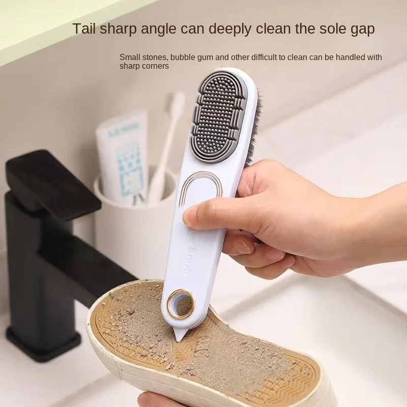 1Pc Rubber Shoe Brush Double-sided Flip Flops Snow Boots Shoe Care Specialized Brush Household Dirt Removal Cleaning Tools Brush