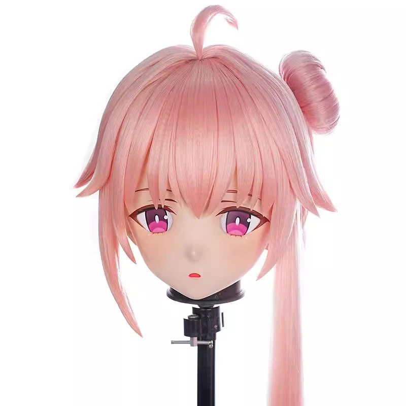 Máscaras de bloqueo de diadema completa personalizadas hechas a mano muñeca personaje de dibujos animados Cosplay máscaras de Kigurumi máscaras de Kigurumi de Anime japonés de resina