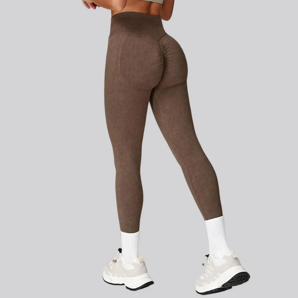 السراويل الرياضية مع مثير سلس رفع الأرداف السراويل الرياضية الضيقة المرأة عالية الخصر مرونة اللياقة البدنية الجري اليوغا طماق