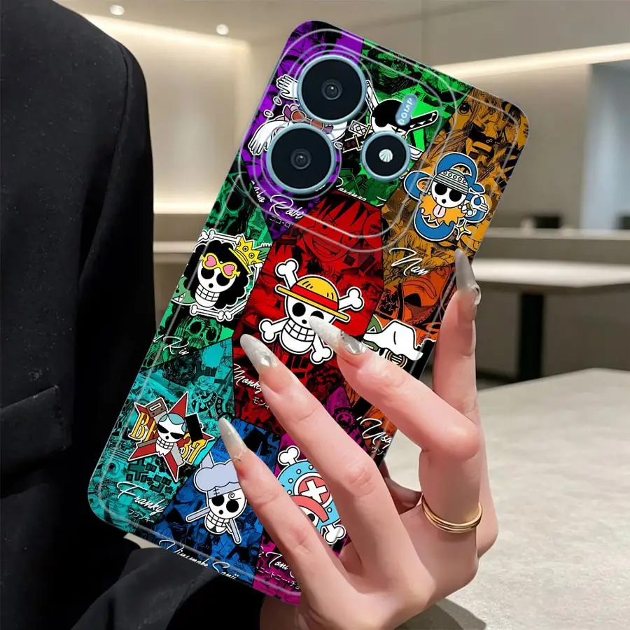 Case for Xiaomi Redmi Note 15 14 Pro Plus 13C 12S 14C 12 11S A4 15Pro 11 9 10 Note 13 Soft Phone Cover Anime One Pieces 