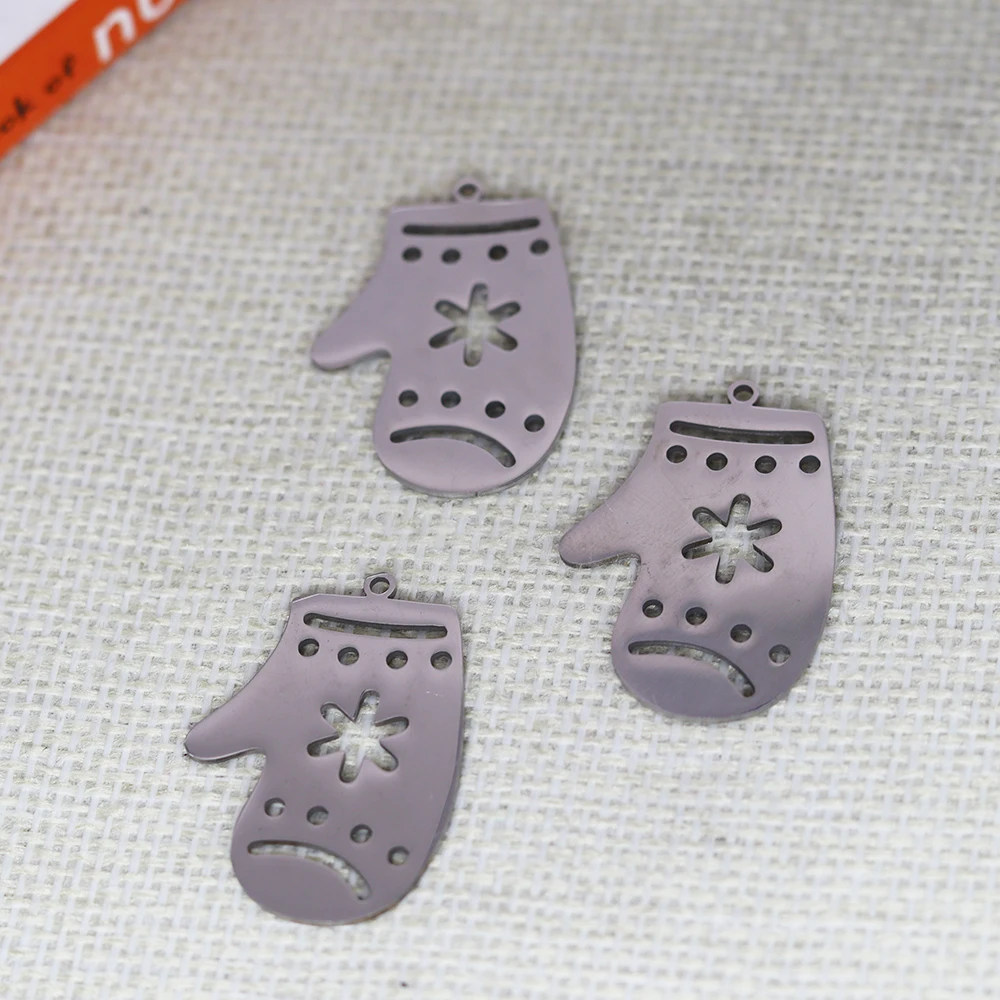 クリスマスのステンレス鋼のスノーフレークグローブ,ネックレス - Jewelry Making Gloves のレビューと価格