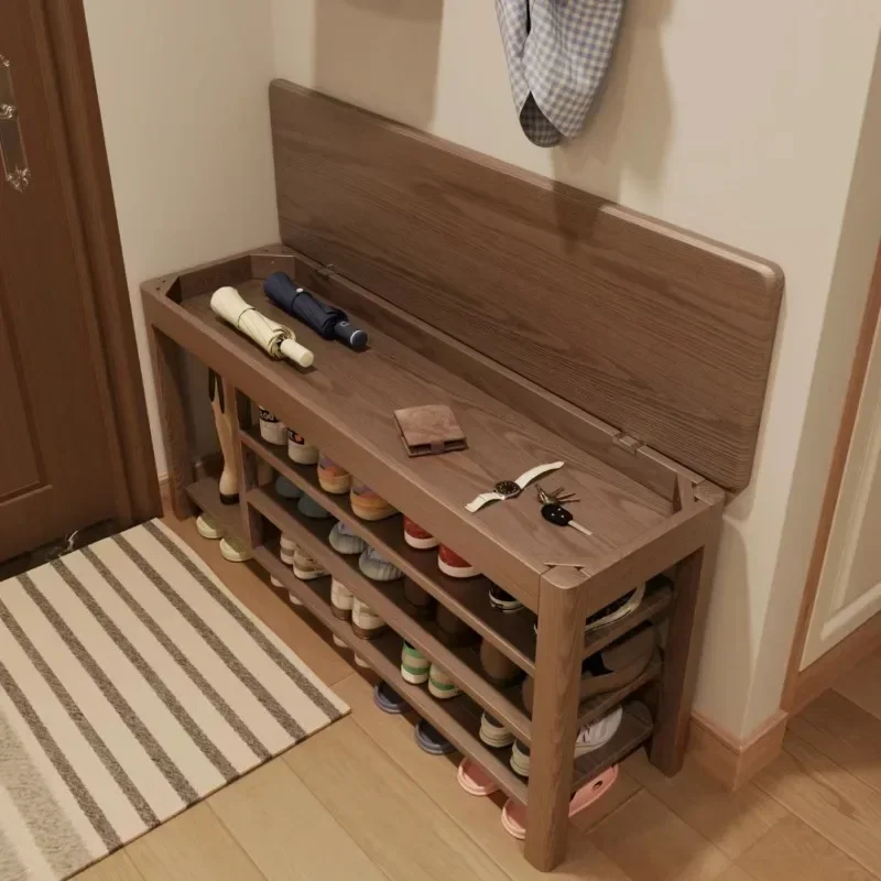 

Шкафы для обуви, многофункциональная подставка для ног, дверная мягкая подушка для сиденья, полка для обуви, скамейка для обуви, домашняя мебель для гостиной, 3-х откидных органайзеров для обуви