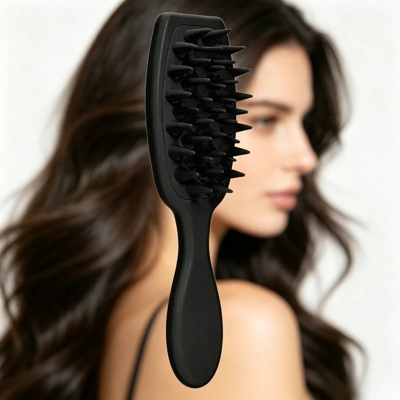Massage Brush Shampoo Brush Scalp Hair Washing Comb Long Handle Head Massager Bath Exfoliating Body Scrubber Hair Care