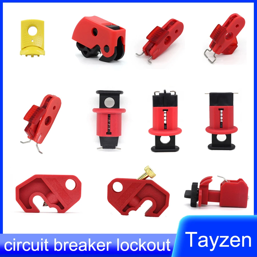 

Small air switch lockout miniature circuit breaker lockout safety lock air switch lock DZ47 C45 mcb lockout Tagout