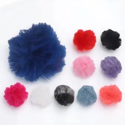 

10 pcs Furry Wind Microphone Wind Screen Muff Lapel Mic Windscreen Windproof Cover Reusable Soft For Clear Sound