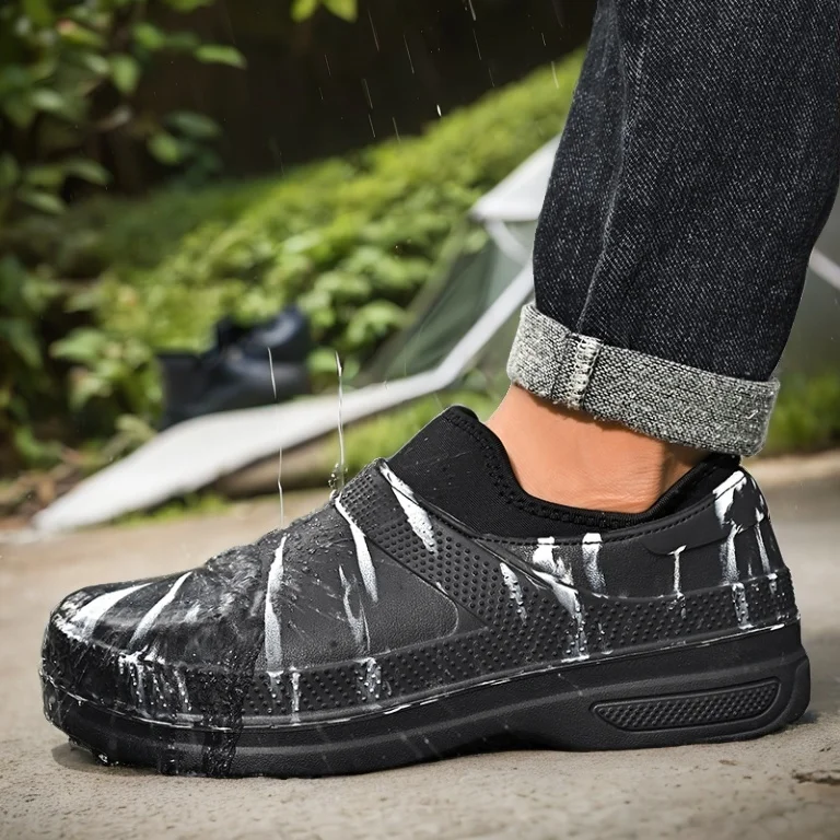 

EVA Anti-slip Outsole Rain Shoes Short Tube Water /Kitchen Rubber Shoes Overshoes Car Washing Fishing Couple Shoes