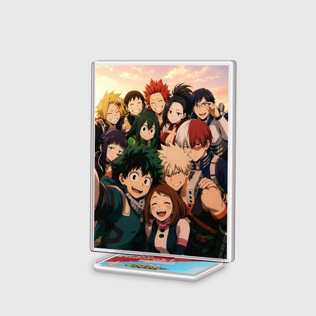 My Hero Academia MHA Deku Bakugo Todoroki 15cm Acrylic Stand Figure Model Keychain Desk Decoration Cosplay Fans Gifts Collection