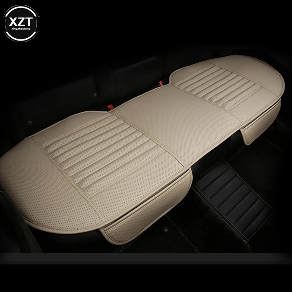 

1pc PU Leather Car Seat Covers Front Back Cushion Bamboo Charcoal Auto Seat Cushion Automobiles Non-slip Cover Seat Protector