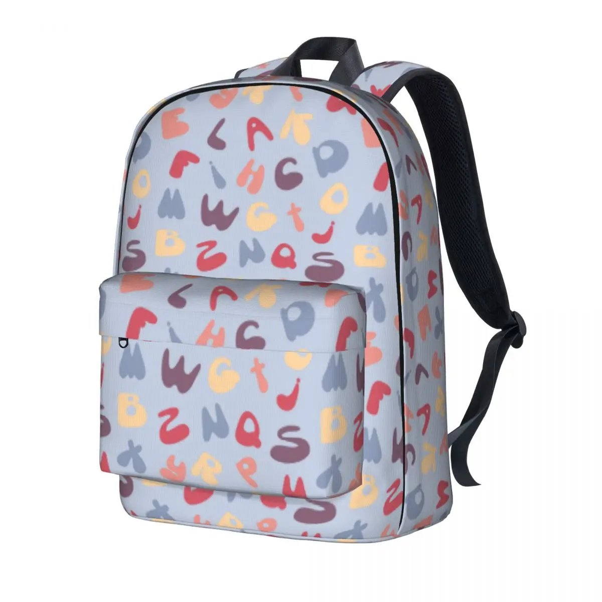 

Colorful Alphabets Backpack Graffiti Cute Backpacks Women Men Trekking Big High School Bags High Quality Rucksack