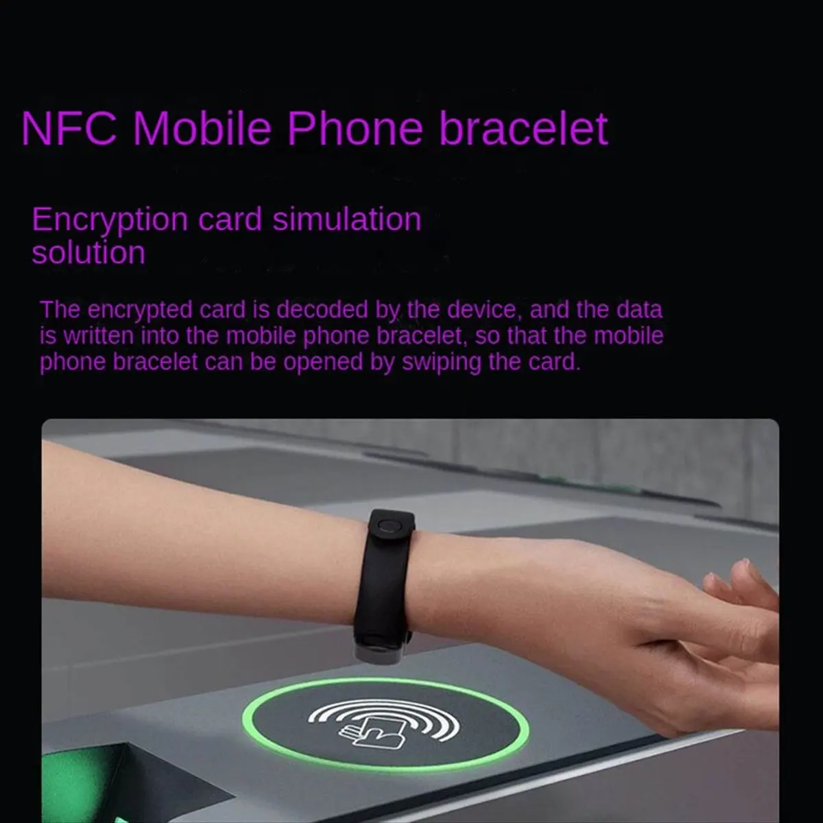 N86R NFC Read-Write Device, Card Reader, Encrypted Access Control Decoder, Compatible with Bluetooth ICID Phone