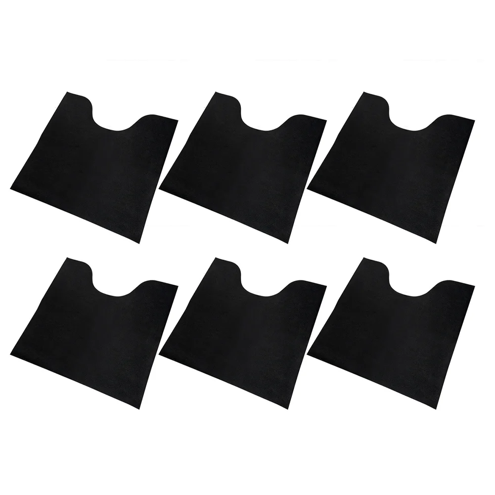 

U-Shaped Washable Toilet Training Mat For Potty Training, Rubber And Felt Floor Protection Mat, Deep Gray