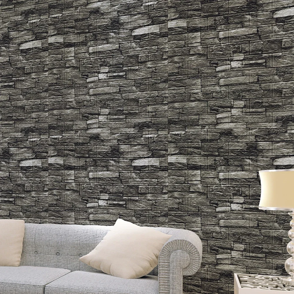 

Decorative waterproof 3D brick patterned wall panel wallpaper living room living room bedroom kitchen background wall