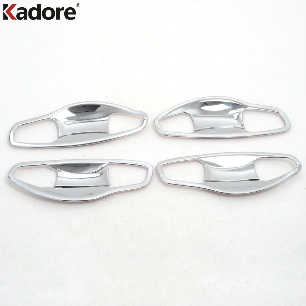 For Hyundai Santa Fe IX45 2013 2014 2015 2016 2017 Chrome Car Side Door Handle Bowl Cup Cover Trim Molding Exterior Accessories