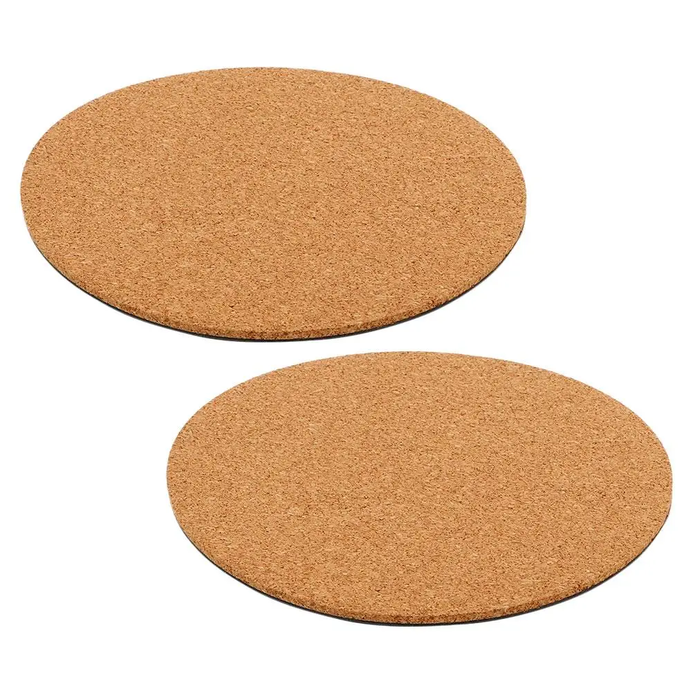 

2Pcs Soft Cork Pads Round Absorbent Coasters Plant Mats Drip Saucers Indoor Pot Protectors Flowerpot Trays House Plants