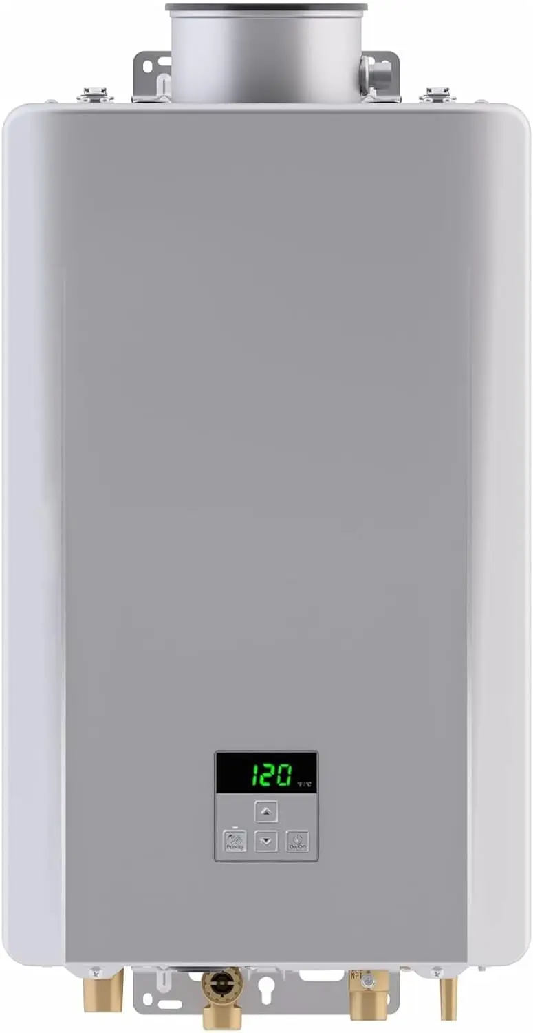 140iN Non-Condensing Natural Gas Tankless Water Heater, Up to 5.3 GPM, Indoor Installation, 140,000 BTU