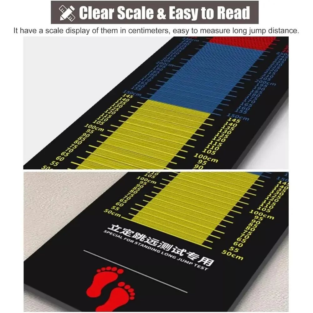 11.5ft x 3ft Long Jump Mat for Standing Jump Training - Indoor Gym Exercise Pad view 4