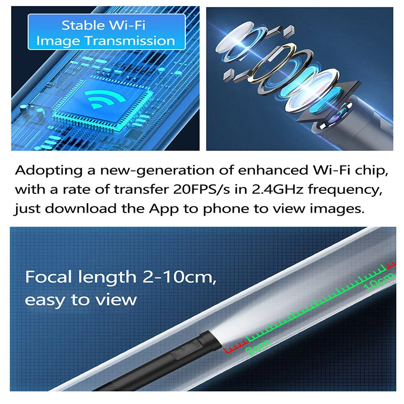 1920P Dual Lens Endoscope Camera For iPhone iOS Android 5m Semi-Rigid Borescope Waterproof Car Engine Pipe Inspection Tools