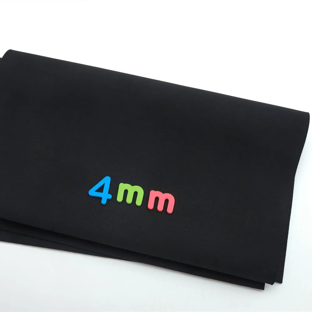 Neoprene elastic fabric for diving, waterproof and windproof, 4mm thick, black color, can do laptop Cup