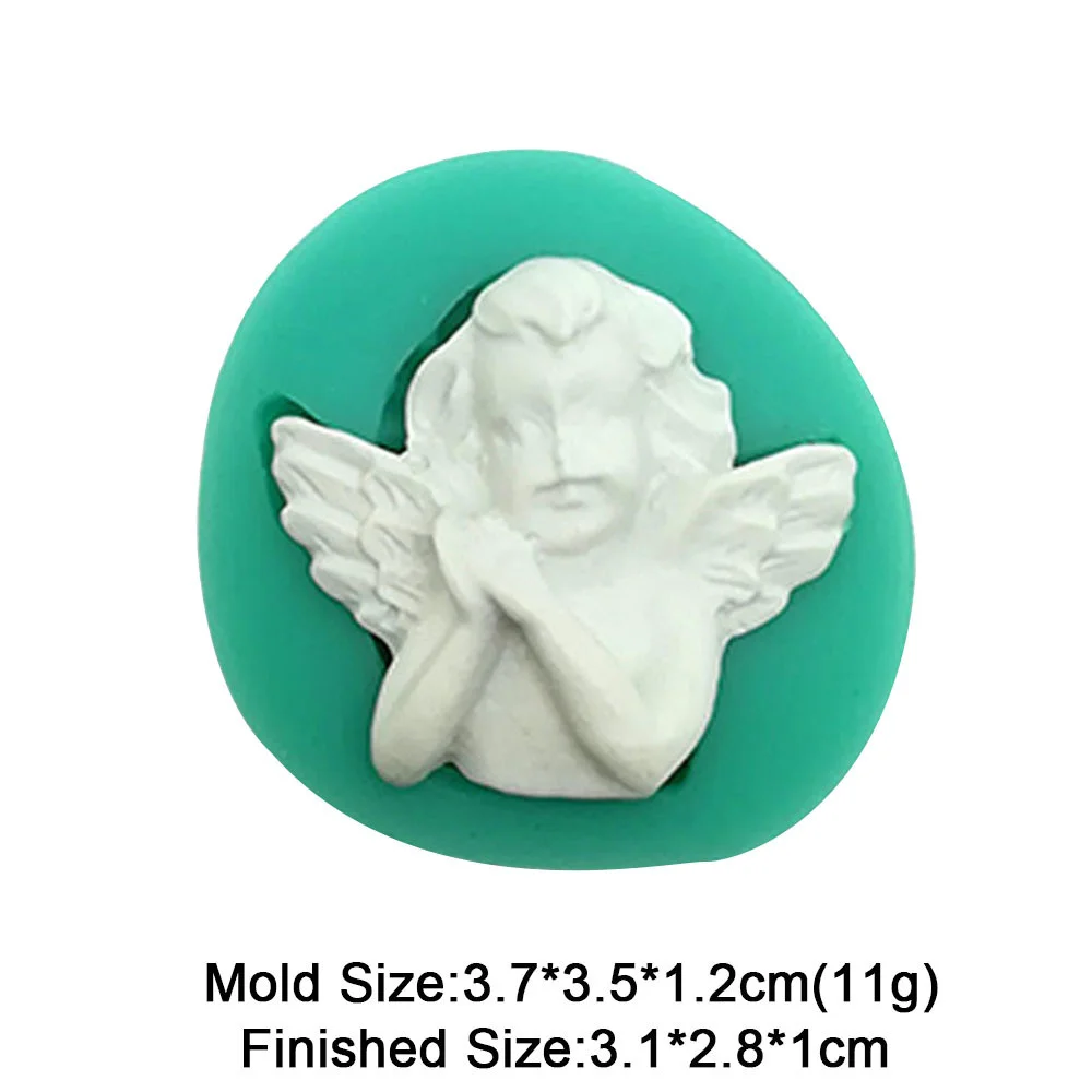 Engel Serie Fondant Silikonform Amor Flügel Modell Zucker Cupcake Schokolade Backen Kuchen Werkzeuge handgemachte Ton Harz machen Form – Detail 12
