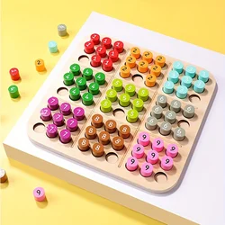 Children Sudoku Games Chess Toys Cognitive Color Digital Board Party Games Educational Sudoku Puzzles Wooden Toys Brain Training