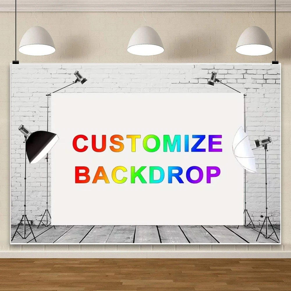 

Customized Photo Background for Baby Shower DIY Birthday Wedding, Personalize Backdrop Picture Print or Design Your Own Artwork