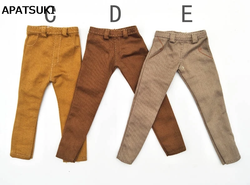 1:6 Doll Clothes Kahki Pants For Ken Doll Trousers For Barbie\'s Boyfriend Ken Prince Male Doll Casual Wear 1/6 Doll Accessories