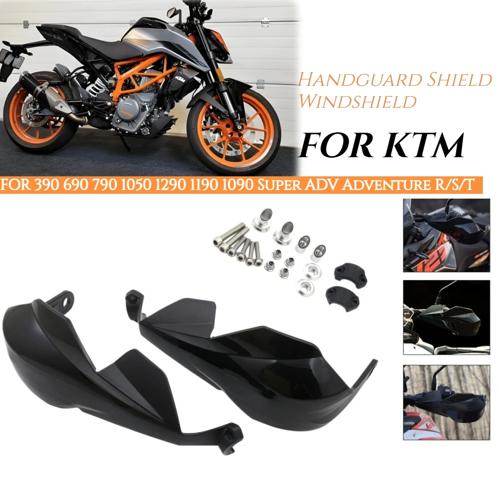 

For 390 690 790 1050 1090 1190 1290 Super ADV Adventure R/S/T Full Set Hand Guard Protector Handguard Shield Windshield