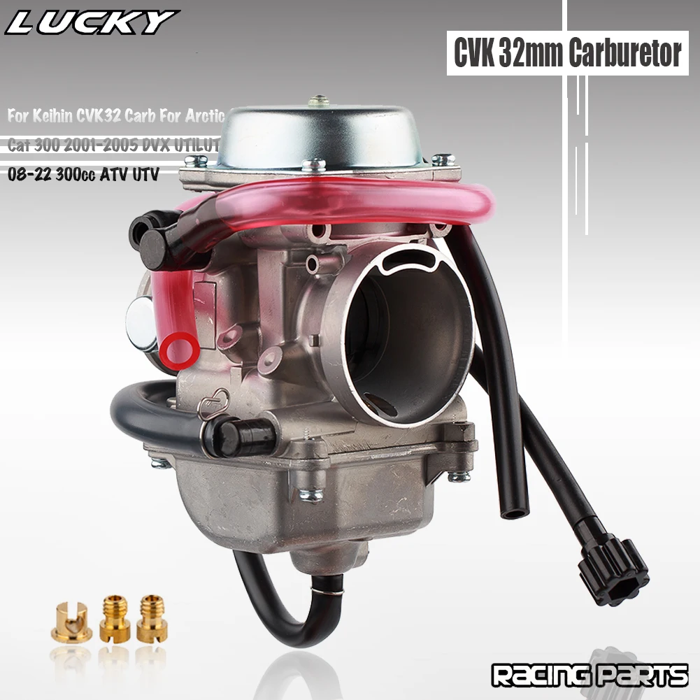 CVK 32mm Motorcycle Carburetor For Keihin CVK32 Carb  For Arctic Cat 250 2002-2005 300 2001-2005 2X4 4X4 DVX ATV Quad Pit Bike