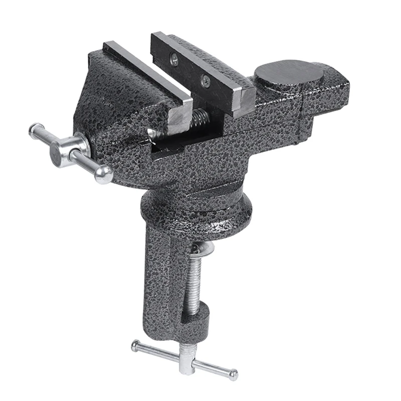 

360 Rotation Vise Woodworking Table Cast Steel DIY Vise Household Tools Black Muliti-Funcational