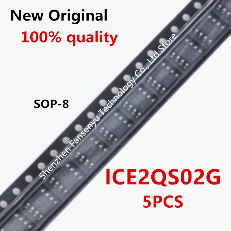 5PCS/LOT 2QS02G 2QS02 ICE2QS02G ICE2QS02 SOP-8 SMD converter offline switch chip In Stock NEW original IC