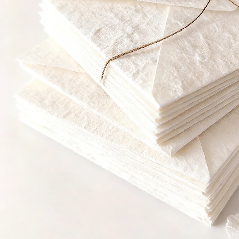30 szt. Kopert ślubnych 11x16cm, 350g, tłoczony biały papier teksturowany, papier specjalny, zaproszenia, artykuły papiernicze biznesowe, torba. — zdjęcie produktu 5