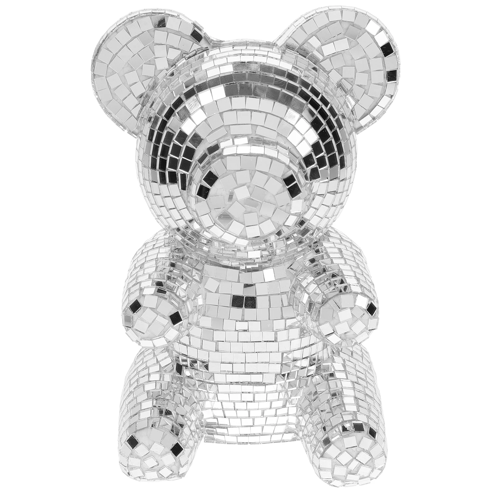 

Disco Mirror Bear Decorations Reflective Glass Ball for Home Party Wedding Valentine Christmas Mini Figurines Home Decor